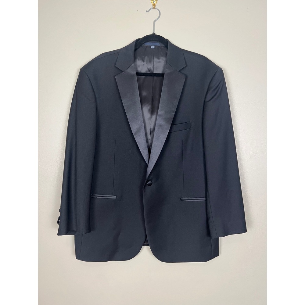 Jos. A. Bank 1905 Collection Mens Black Wool Tuxedo Jacket Blazer 46R - Picture 2 of 14